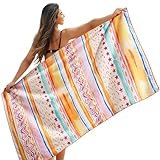 Winthome Strandtuch Wendbar, Strand Handtücher Groß 180x90cm, Mikrofaser Strandtuch Schnelltrocknend Leicht, Badetuch Strandtuch Sandfrei, für Damen Herren Reise Urlaub Schwimmen Sauna Yoga (1 Pack)