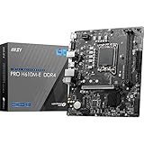 MSI PRO H610M-E DDR4 Motherboard, Micro-ATX - Unterstützt Intel 12th Gen Core Prozessoren, LGA 1700-2X DIMM (3200MHz), 1x PCIe 4.0 x16 Slot, 1 x M.2 Gen3, USB 3.2 Gen1, 1G LAN, HDMI 1.4 & VGA