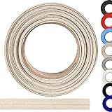 ME:NaMa Schrägband aus 100% Baumwolle - 10 m x 20 mm (gefalzt) - Hochwertiges Einfassband, Baumwollband, Schrägband - Ideal zum DIY-Nähen - In Belgien hergestellt, auf Einer Rolle (Natur)