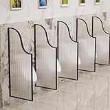 Urinaltrennwand aus gehärtetem Glas für öffentliche Toiletten, Hygiene-Verbesserung, Komfort-Trenner, langlebig, stilvoll, leicht zu reinigen