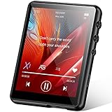 32GB MP3 Player mit Bluetooth 5.0, HiFi Verlustfreier Sound Musik Player, 2,4 Zoll Farbbildschirm Tragbarer MP3-Player mit FM-Radio, HD Lautsprecher, E-Book, Rekorder, bis 128GB TF Karte