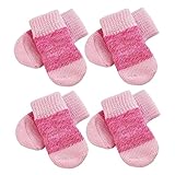 ibasenice 2Sätze rutschfeste Hundesocken Bequeme Elastische Rutsch Für Kleine Mittlere Und Große Haustiere Pfotenschutz Für Drinnen Und Draußen Material