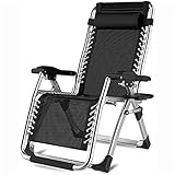 HUIBBGO Klappbarer Liegestuhl Sonnenliege Gartenliege Klappliege Relaxliege Ergonomische Klappliege belastbar bis 150 kg, Garten, Balkon