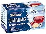 Meßmer Schneewunder | Früchtetee mit Kirsche-Marzipan-Aroma | 20 Teebeutel | Vegan | Glutenfrei | Laktosefrei