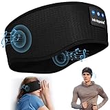 Schlafkopfhörer Bluetooth,Schlaf Kopfhörer Stirnband Bluetooth Sportskopfhörer Tech Geräte für Männer/Frauen mit Ultradünnen HD Stereo Lautsprecher für Sport Training,Joggen,Yoga,Reisen,Gaming