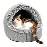 Katzenbett – Haustierhöhlenbett | 45x35cm Weiches, Gemütliches Katzen- Und Hundeschlafzelt, Haustierhaus Für Den Innenbereich, Bequeme Kätzchen-Welpenbetten, Langlebiger Unterschlupf Für Kleine Und