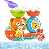 Badespielzeug, Badewannenspielzeug Kinder,Wasserspielzeug Kinder, Bär und Bee, Badespielzeug Baby ab 1 2 3 4 Jahr, Babyspielzeug Geschenk für Jungen und Mädchen Geburtstag ab 2 3 4 5 6 Jahre