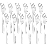 Kuchengabeln 12 Stück - Kleine Gabeln für Dessert & Kuchen - Hochwertige Edelstahl Kuchengabeln - Ideal für Dinnerpartys & Familienfeiern - Robustes Besteck Set von Marke 1