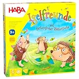 HABA Igelfreunde – Würfel- & Memospiel für Kinder ab 3 Jahren, Steckspiel für 2-4 Spieler – Mit 3D-Igeln & Steck-Blättern – Fördert Feinmotorik & Konzentration – 1305587001