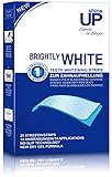 shineUP Teeth Whitening strips, Bleaching-Stripes zur Zahnaufhellung, Zahnaufheller ohne Peroxid und ohne Zahnempfindlichkeit, 28 No slip White strips