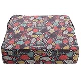 Veemoon Sitzkissen Sitzerhöhung mit Sicherheitsgurt und Verstellbaren Riemen Wasserdichtes Polyester Sitzpolster für Esszimmer Gartenstuhl Rutschfestes Kissen für Jahre Braun mit