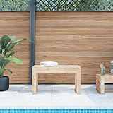 BOWEKAM Möbel, Outdoor-Möbel, Sitzgelegenheiten im Freien, Gartenbank, 80 x 38 x 45 cm, Massivholz, Kiefer