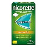 NICORETTE Kaugummi 4mg freshfruit – Nikotinkaugummi zur Raucherentwöhnung – Fruchtgeschmack – 4mg Nikotin – Rauchen aufhören – 30 St.