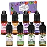 DYESMEE Ätherische Öle Set, 8 x 10ml Aromatherapie Duftöl für Diffusor, Reines Natürliches Duftöl Geschenkset, Aromaöl für Luftbefeuchter, Massage, Wäsche, Seifenherstellung, Kerzenherstellung, Serie1