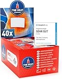 THE HEAT COMPANY Bodywärmer - 40 Stück - Wärmepflaster Rücken & Nacken - EXTRA WARM - Körperwärmer - Rückenwärmer - 12 Stunden wohlige Wärme - luftaktiviert - rein natürlich