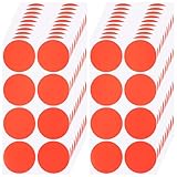 PRETYZOOM 20 Blatt Farbige Runde Klebepunkte Aufkleber Selbstklebende PVC Etiketten Wiederverwendbar Beschriftbar für Büro Schule Haushalt Organisation