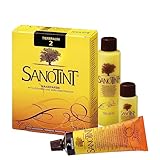 Sanotint - Haarfarbe Nr. 02 „Tiefbraun“ - 1x 125 ml - Naturnahe Haarfarbe mit wertvollen pflanzlichen Wirkstoffen - Mit Goldhirse, Traubenblätterextrakt, Olivenextrakt und Birkenextrakt