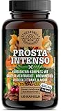 PROSTA INTENSO+® Prostata Kapseln+ WICHTIG: Laborgeprüfter Komplex mit Pygeum Africanum, Sägepalmenfrucht, Kürbiskernen, Brennnesselwurzel, Pinienrinde & mehr -DE- SCHEUNENGUT®