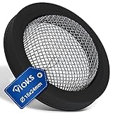 VIOKS Waschmaschine Zulaufschlauch Dichtung 3/4 Zoll Schwarz - Gummidichtung mit Sieb für Waschmaschinenschlauch/Schlauch Dichtung mit Sieb Universal