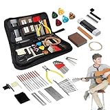 E-Gitarren-Instrumenten-Set, 72-faches Wartungs-Set mit Tragetasche, Saiteninstrument-Zubehör für Musiker, Saiteninstrumente, Pick br Saiteninstrumente
