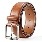BELTROAD Ledergürtel Herren, Gürtel Herren Leder 40 mm breit, Männer Gürtel Herrengürtel for Arbeitshose Jeans Geschenke Braun, 110cm