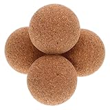 HEALSOPTHY 4 Stück Teiliges Kork Fußballbälle für Tischfußball Verschleißfeste Holz Kickerbälle Langlebige und Austauschbare Tischfußball Zubehörteile für Indoor Tischspiele