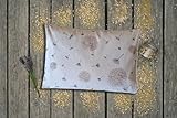 Natura - Kräuterkissen 50x34 cm mit Dinkelspelz & 10 Kräutern für ruhigen Schlaf | Bio-Baumwolle | Löwenzahn | Geschenkidee