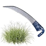 KADAX Gartensense aus Metall 60 cm, Handsense, Sichel, Klappsense, Wildwuchssense, Sense, Gartensichel, Grassichel, Blattsichel, Handsichel, Kleinsichel