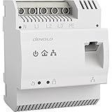 devolo LAN Powerline Adapter, dLAN pro 1200 DINrail -bis zu 1.200 Mbit/s, Hutschienen Powerlan Adapter, Internet aus dem Verteilerkasten, grau
