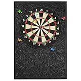 KEAGAN Dartboard-Wandschutz, Filz-Dartboard-Wandschutz, selbstklebend, gespleißt, Wandumrandung für Dartboard, Dartboard-Rückseite, Filz-Wandfliesen, Korkplatte (Rechteck)