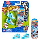 Hot Wheels Skate Fingerboard Spielset, designt in Zusammenarbeit mit Tony Hawk, inkl1 Fingerboard und 1 Paar Skateboard-Schuhe, Design kann variieren, ab 5 Jahren, HGT46