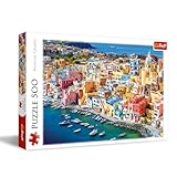 Trefl - Procida, Kampanien, Italien - Puzzle 500 Elemente - DIY-Spiel mit Urlaubslandschaft, Kreative Unterhaltung, Spaß, Klassisches Puzzle für Erwachsene und Kinder ab 10 Jahren