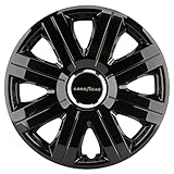 Goodyear Radzierblenden Flexo, Radkappen, 14 Zoll, schwarz, 4 Stück, flexibles Material, für den perfekten Alufelgen-Look