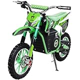 Actionbikes Motors Kinder Elektro Crossbike Viper | 𝟭𝟬𝟬𝟬 Watt Motor bis 𝟐𝟓 km/h - Motorrad - Pocket Bike - Dirt Bike - Pocketbike - Motorsport - Dirtbike - Cross - Enduro ab 6 Jahren (Grün)