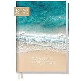 Chäff-Timer Mini Taschenkalender 2023/2024 A6+ [Summer Beach] klein | Terminplaner mit Lesezeichen und Monatsübersicht | 1 Woche auf 2 Seiten | Wochenplaner Organizer | nachhaltig & klimaneutral