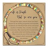 XFSRG Chakra Armband Reiki-Yoga-Armbänder Geflochtenes Verstellbares Edelsteinarmbänder Natur Stein Edelsteinarmband Schmuck (Mehrfarbige 2)