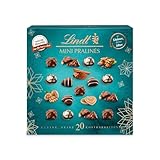 Lindt Schokolade Winter Mini Pralinen | 90g | 20 Feine Pralinés in vier unterschiedlichen Sorten | Winterschokolade | Pralinengeschenk | Schokoladengeschenk