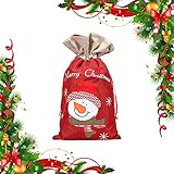 Nikolaussäckchen, Weihnachtstüten, Nikolaussack, Nikolaussackerl, Jutesack Weihnachten, Geschenktüten Weihnachten, Weihnachtstüten zum Befüllen, Nikolaus Sackerl mit Kordelzug für Weihnachtsdekorat