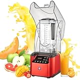 Hochleistungsmixer mit leisem Motor, Smart Touch für Smoothies, Nussbutter, Babynahrung, spülmaschinengeeignet