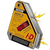 Strong Hand Tools, Schwerlast, einstellbarer Vierkantmagnet, Ein/Aus-Schalter, Zugkraft: 40 kg, 4.375-Inch x 3.75-Inch