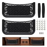 Auto Aufbewahrungsnetz, 2 Stück 26 x 12cm Selbstklebendes Gepäcknetz für Sonnenbrille, Führerschein, Telefon, geeignet für Auto, Wohnmobil, Boot