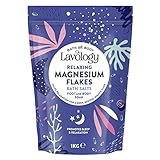 Lavology Magnesiumflocken Alle natürlichen Inhaltsstoffe Beruhigendes und entspannendes Bade salz, 1kg