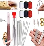 37 Stück NäHwerkzeug-Set, Tragbares Nähset mit Schmalen Nadeln Fäden, Stahlnadeln und Nadeleinfädler, Multifunktionale Nadel und Faden Set, Nähzubehör für Anfänger, Reisende, Verwandte und Freunde