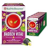 Bad Heilbrunner Basisch Vital Kräutertee – Mit Zink zur Unterstützung des Säure-Basen-Haushalts, (5 x 20 Filterbeutel)