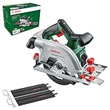 Bosch Accessories Bosch Akku-Kreissäge UniversalCirc 18V-53 (Präzises Sägen in jedem Holzmaterial; max. Schnitttiefe 53 mm; 2 tlg. Führungsschienenset; 18 Volt System; ohne Akku) – Amazon Edition