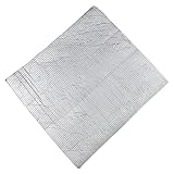 WANGZEYU DäMmmatte Auto 50 * 50cm Aluminium Folie Baumwolle Auto Wärmedämmung Film Auto LKW Wärmedämmung Schalldämpfer Pad Feuer Schutz Schaum Auto Teil Isolierung FüR Autos(1Pcs 6mmx50cmx30cm)