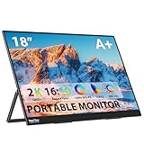 InnoView Tragbarer Monitor, 45,7 cm (18 Zoll), 2K QHD, 100% DCI-P3, großer tragbarer Monitor für Laptop, 2560 x 1600, 500 Nits, IPS, Augenpflege, HDR, FreeSync, rahmenloser Laptop-Bildschirm-Extender