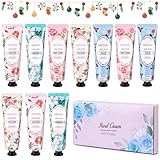Handcreme, Handcreme Set Handcreme Sheabutter 300ml, 10 pack Mini Handcreme Feuchtigkeitscreme, Handcreme Set Für Trockene, Rissige Hände, Geschenk für Frauen, Damen Weihnachtsgeschenke