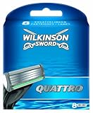 Wilkinson Sword Quattro Klingen, 8 Stück