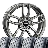 4 Kompletträder Sommerräder Sommerkompletträder Mercador 7,5x18 ET 40 5x112 Titansilber mit 225/45 R18 95Y NEX N Fera Sport XL